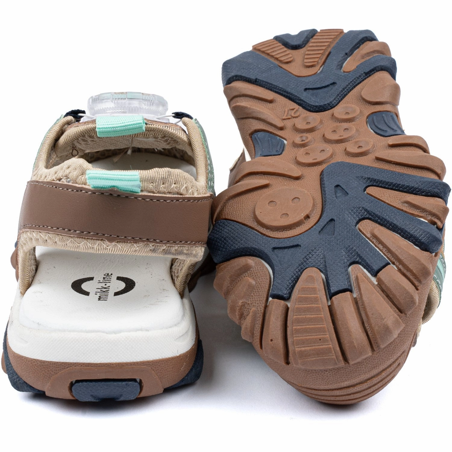 Mikk-Line Green Bay Sandal With Mesh Retro Vibe Multi Directional Flex Zones