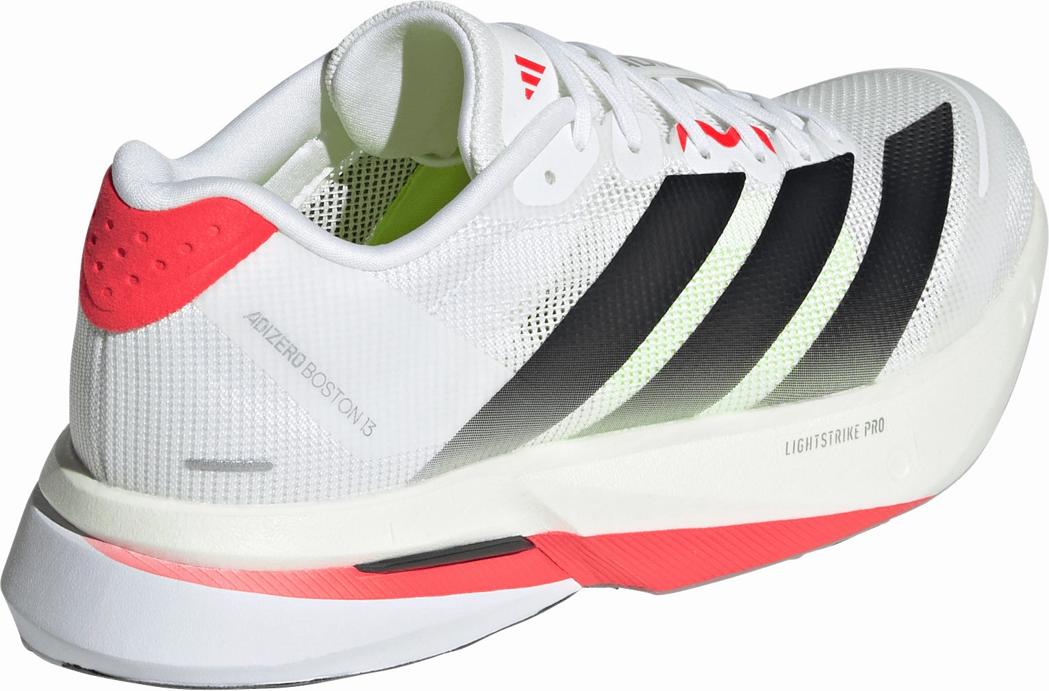 adidas Adizero Boston 13 Womens Running Shoes - White leather - lining shoes