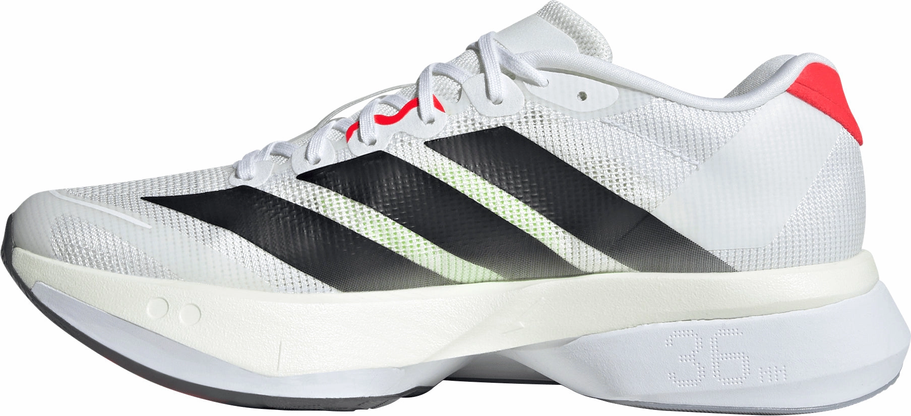 adidas Adizero Boston 13 Womens Running Shoes - White Efficient Motion Kevlar Reinforced Threading