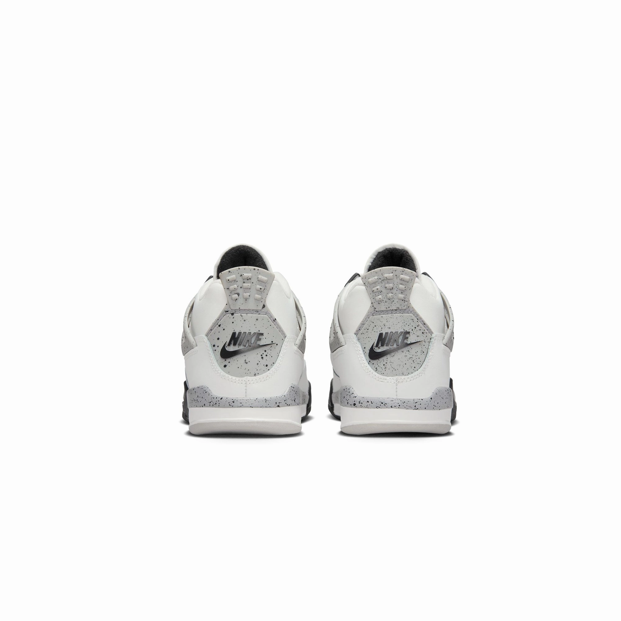 Soft Insole React Air Jordan 4 Little Kids Retro "White Cement" Shoes