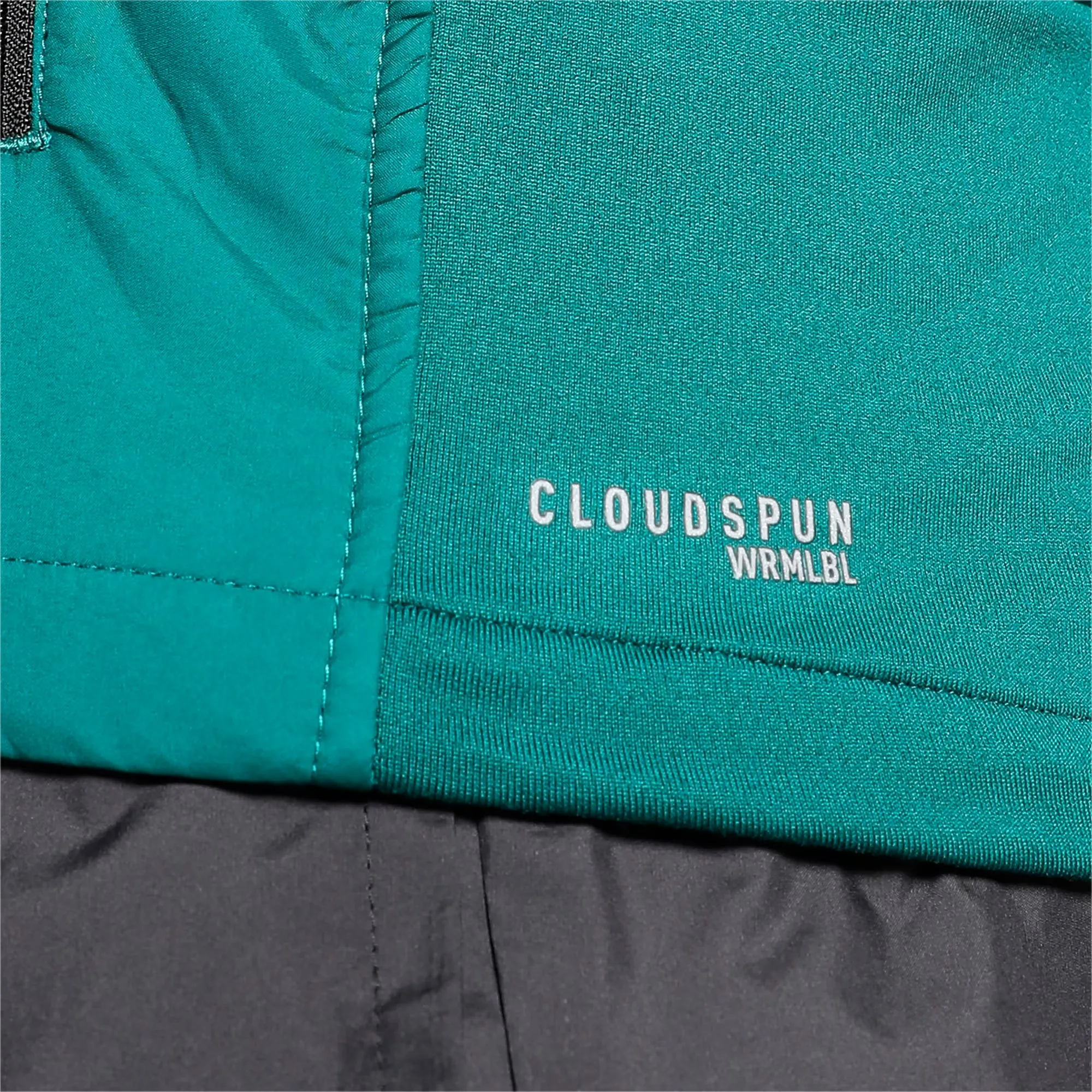 Puma Cloudspun WRMBL Mens Running Jacket - Green Durable Shield