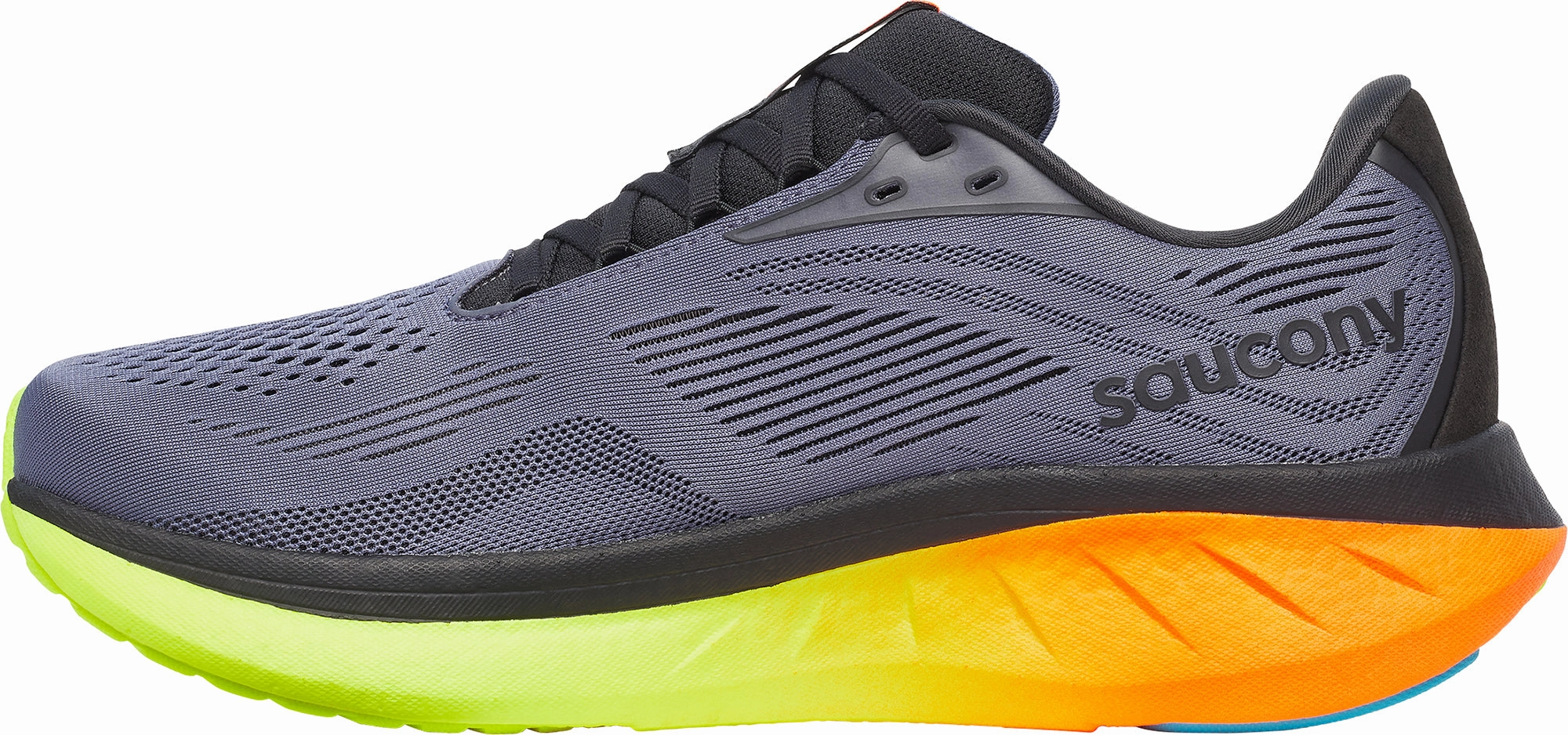 Saucony Ride 18 Mens Running Shoes - Grey High Quality Material