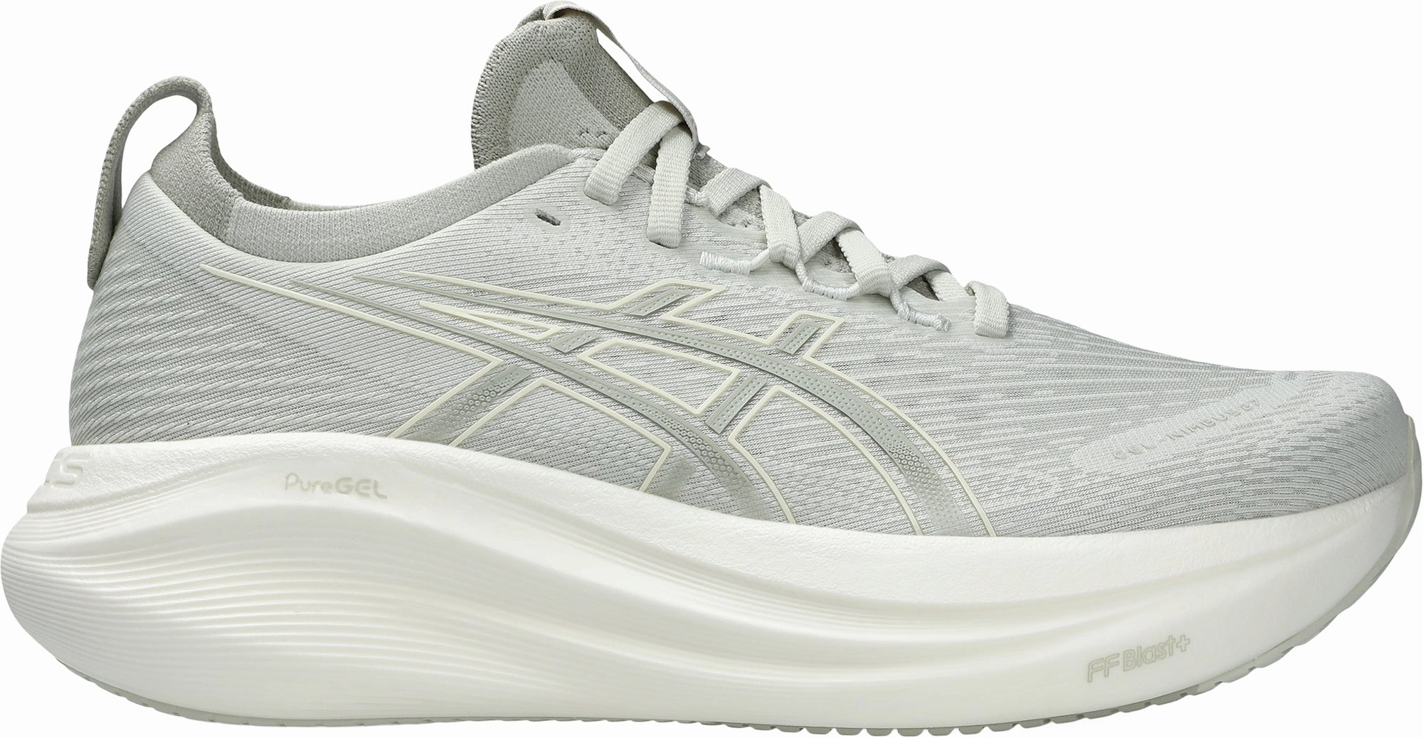 maximalist running shoes long - term use shoe durability Asics Gel Nimbus 27 Womens Running Shoes - Grey