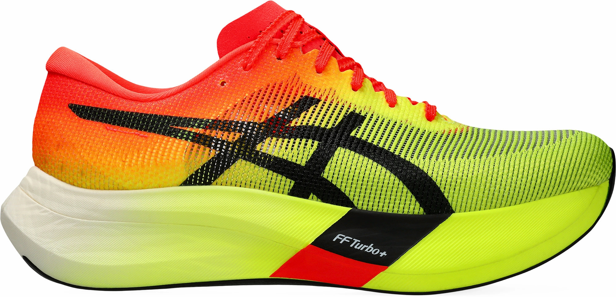 Asymmetric Lacing System minimalist - style shoes Asics MetaSpeed Edge Paris Running Shoes - Yellow