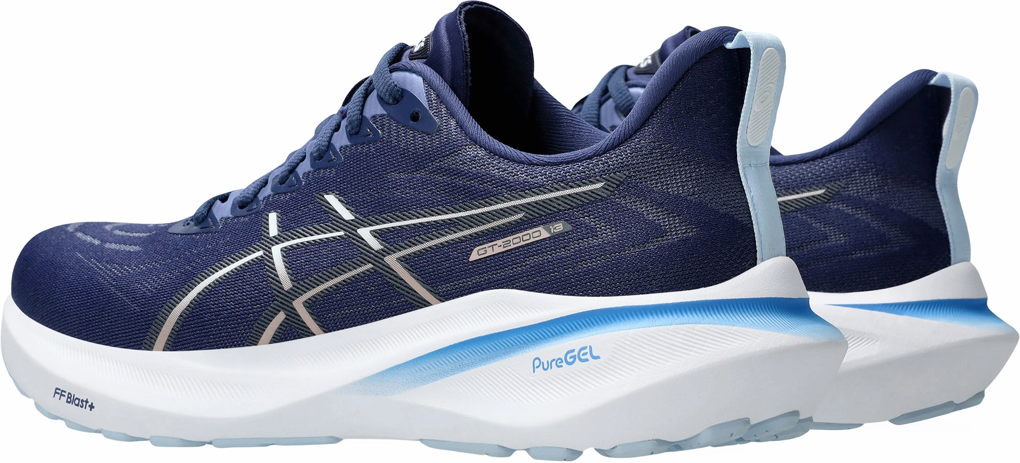 Light - On - Feet Asics GT 2000 13 Womens Running Shoes - Blue