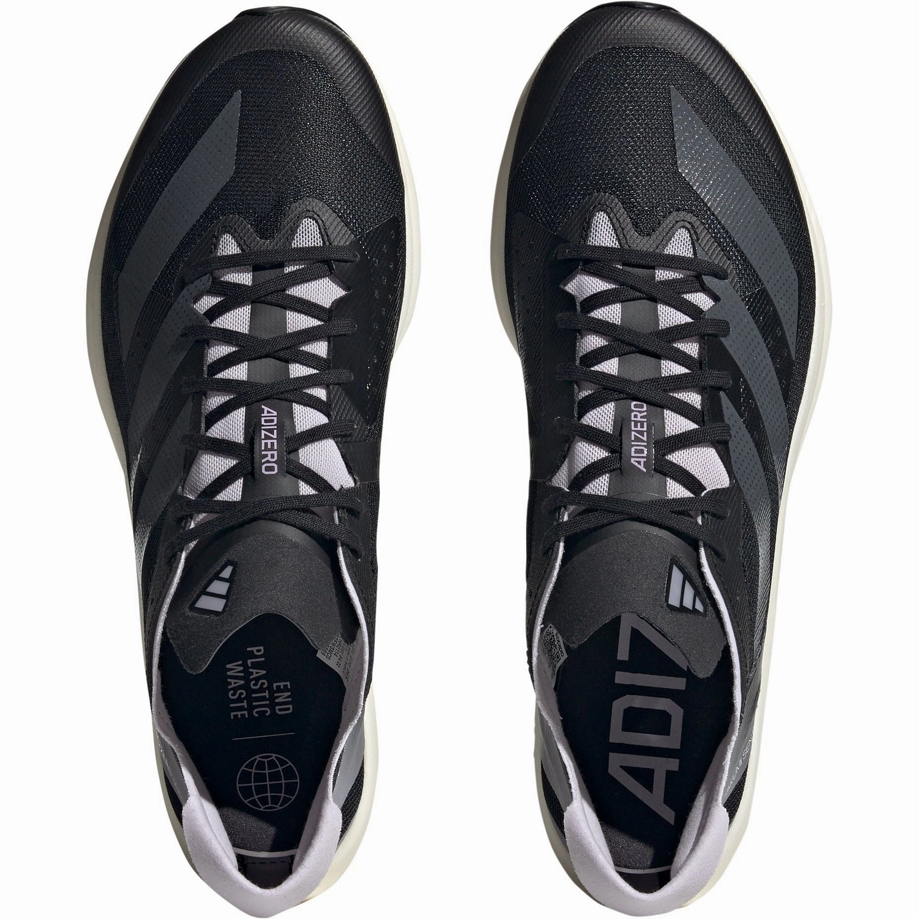 adidas Adizero Takumi Sen 9 Mens Running Shoes - Black Flexible Outsole Pattern Proprietary Cushion Compound