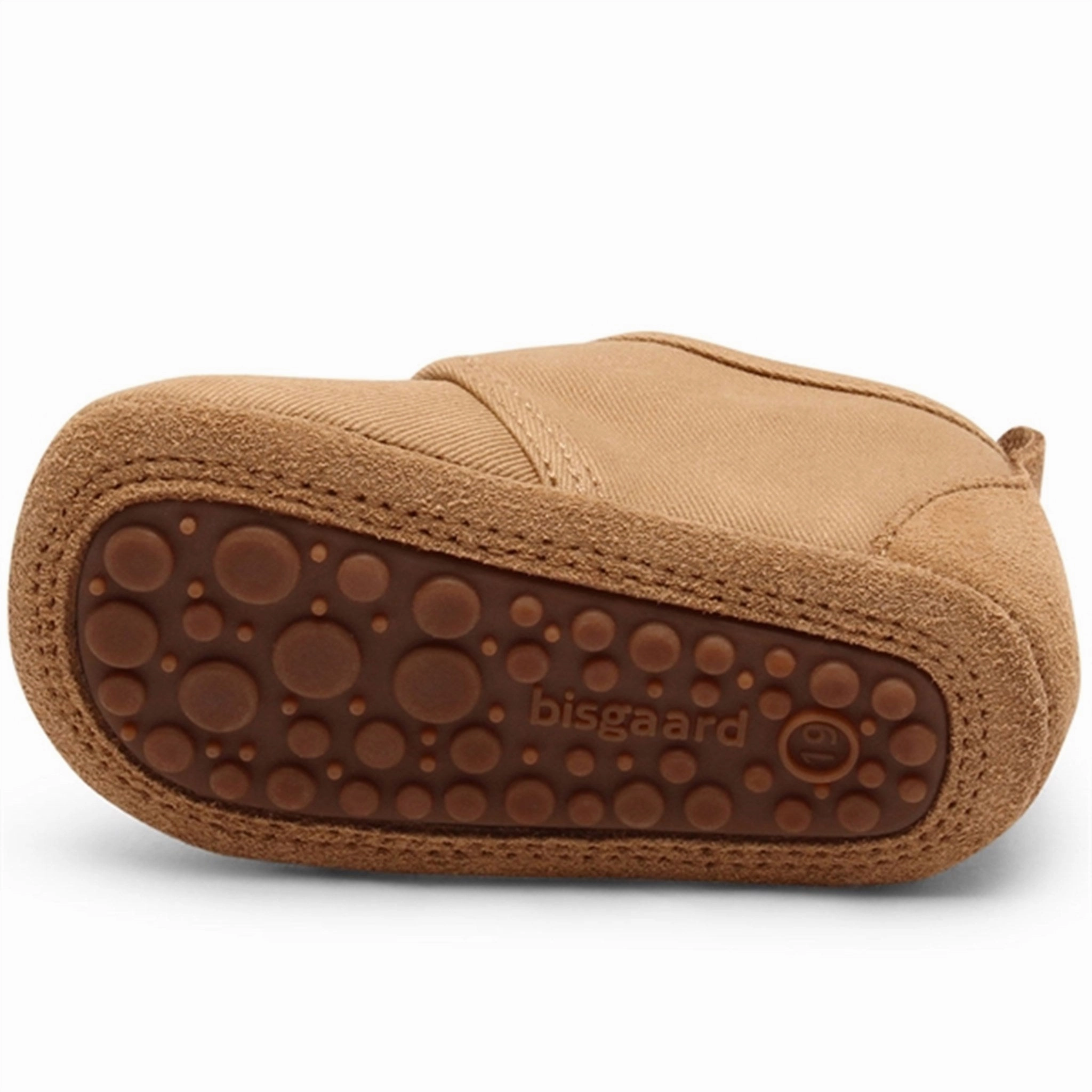 Flexible Construction Bisgaard Baby Cotton Home Shoe Camel