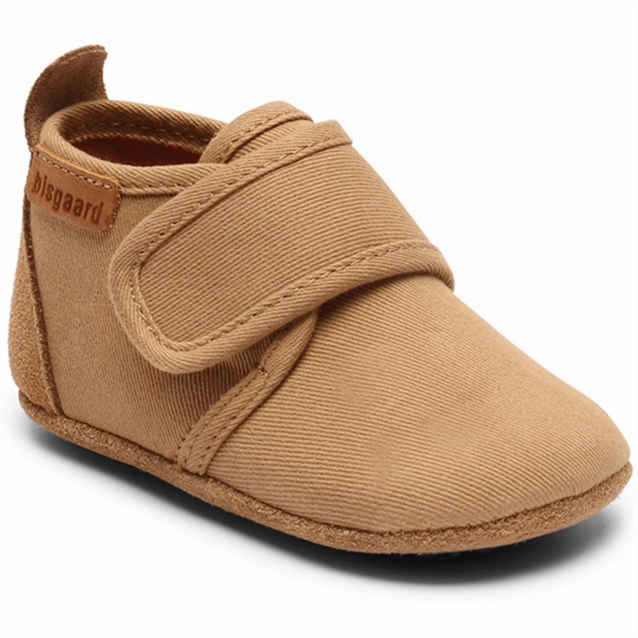 Bisgaard Baby Cotton Home Shoe Camel Easy to Wear