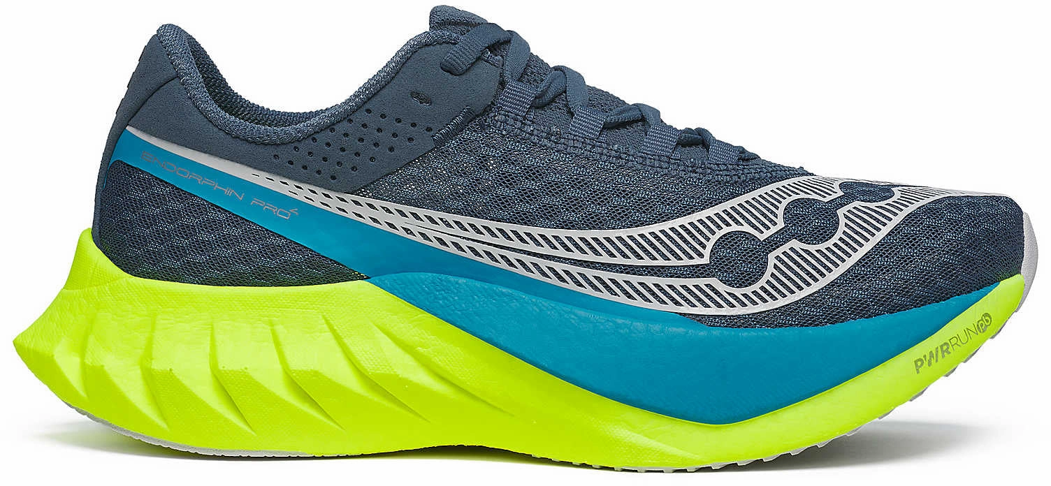 Shock Cushion half - marathon shoes Saucony Endorphin Pro 4 Womens Running Shoes - Navy