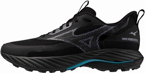 Mizuno Wave Rider GORE-TEX 3 Mens Trail Running Shoes - Black narrow - fit precision