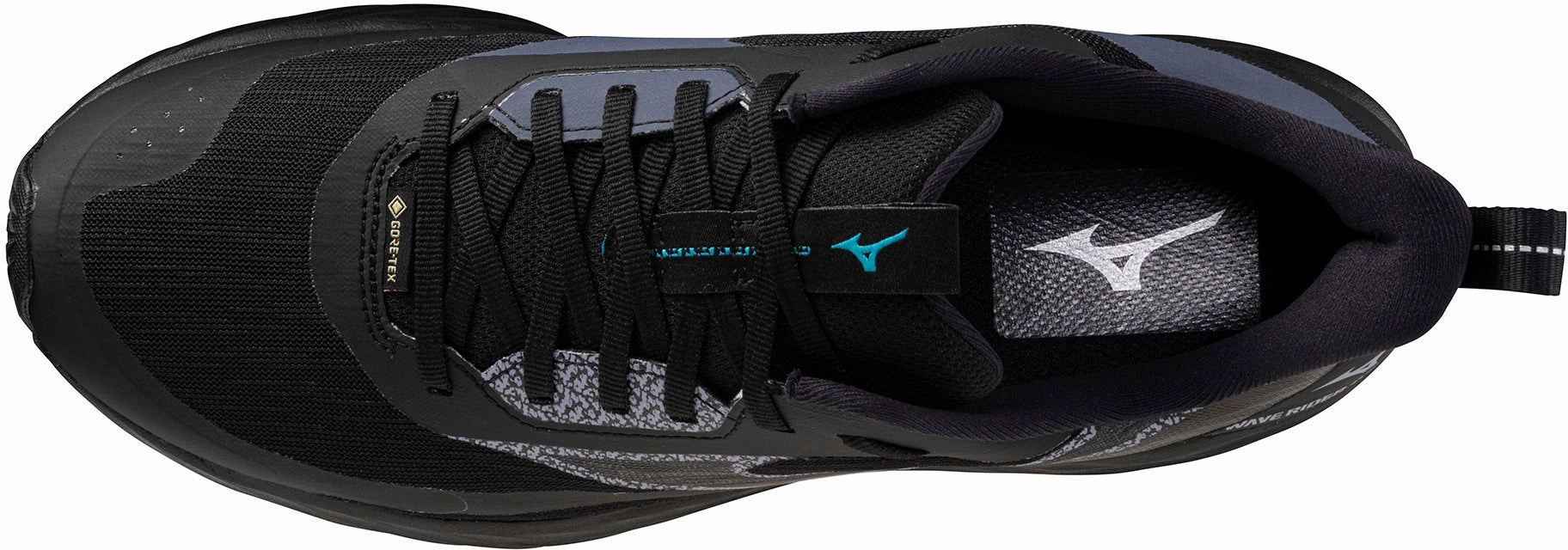 Mizuno Wave Rider GORE-TEX 3 Mens Trail Running Shoes - Black Heat resistant