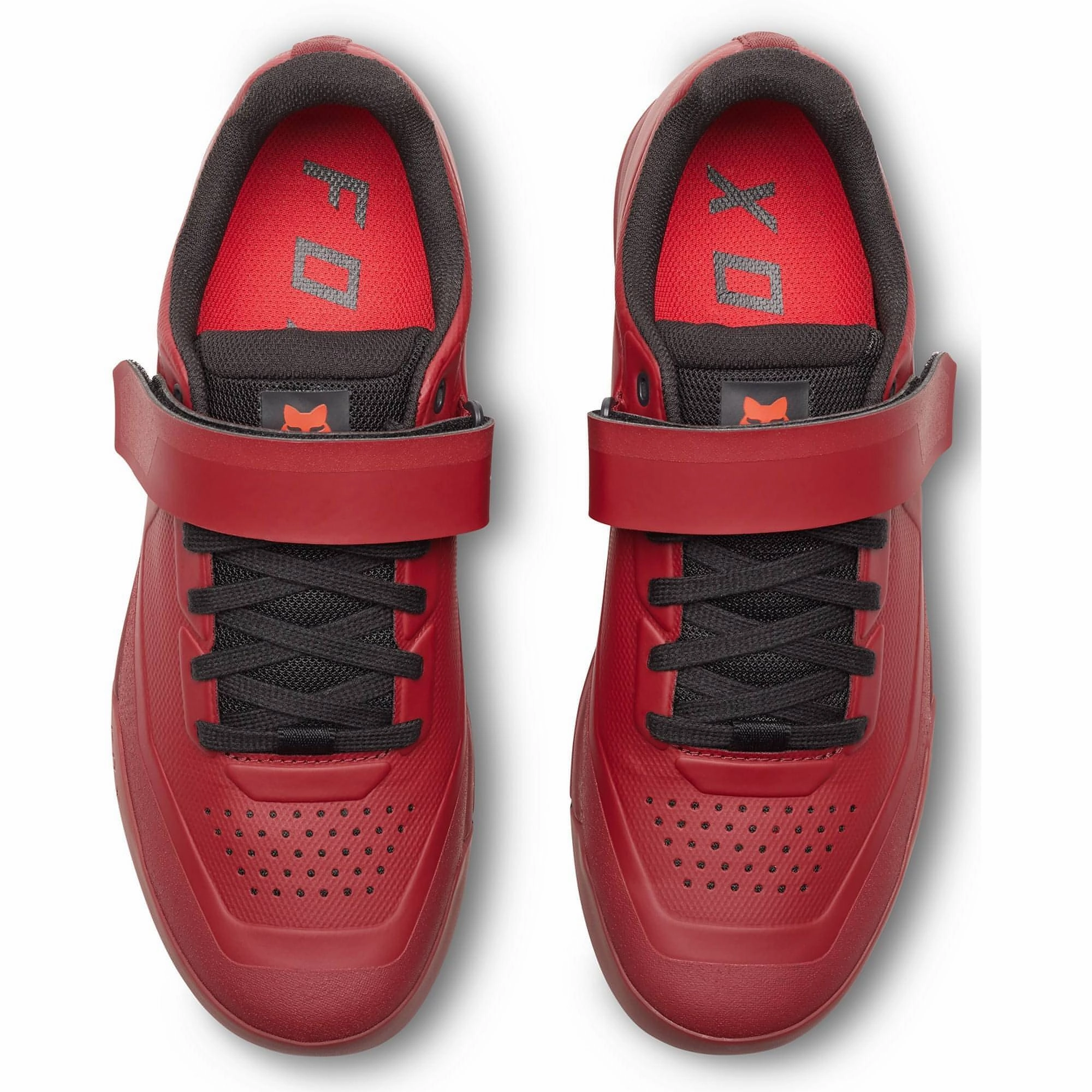 Fox Union Clipless MTB Mens Cycling Shoes - Red Easy Step LightweightDesign