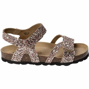 Sofie Schnoor Rose Glitter Sandals Contoured Fit Simple Comfort Walk