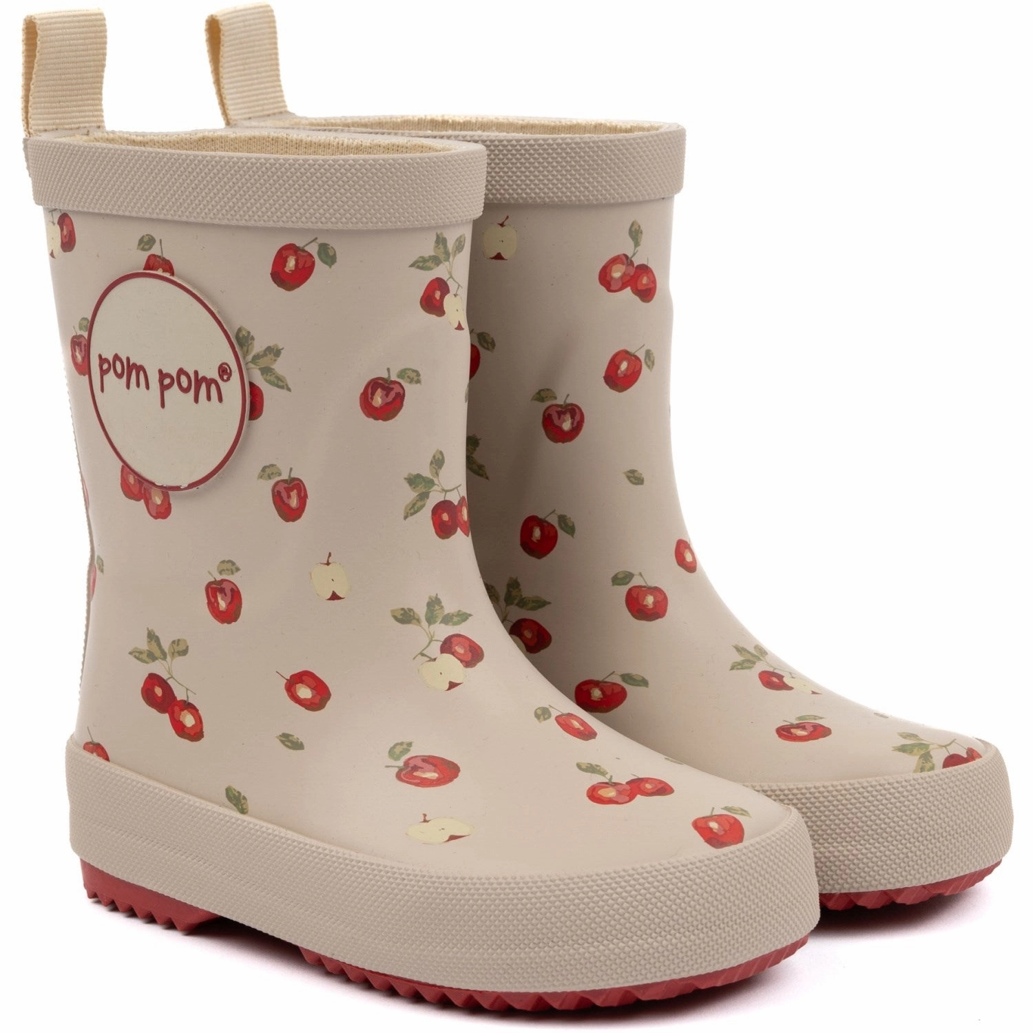 Pom Pom Apple/Chili Peper Wellies AOP Reliable Footwear Shock   Absorbing Midsole