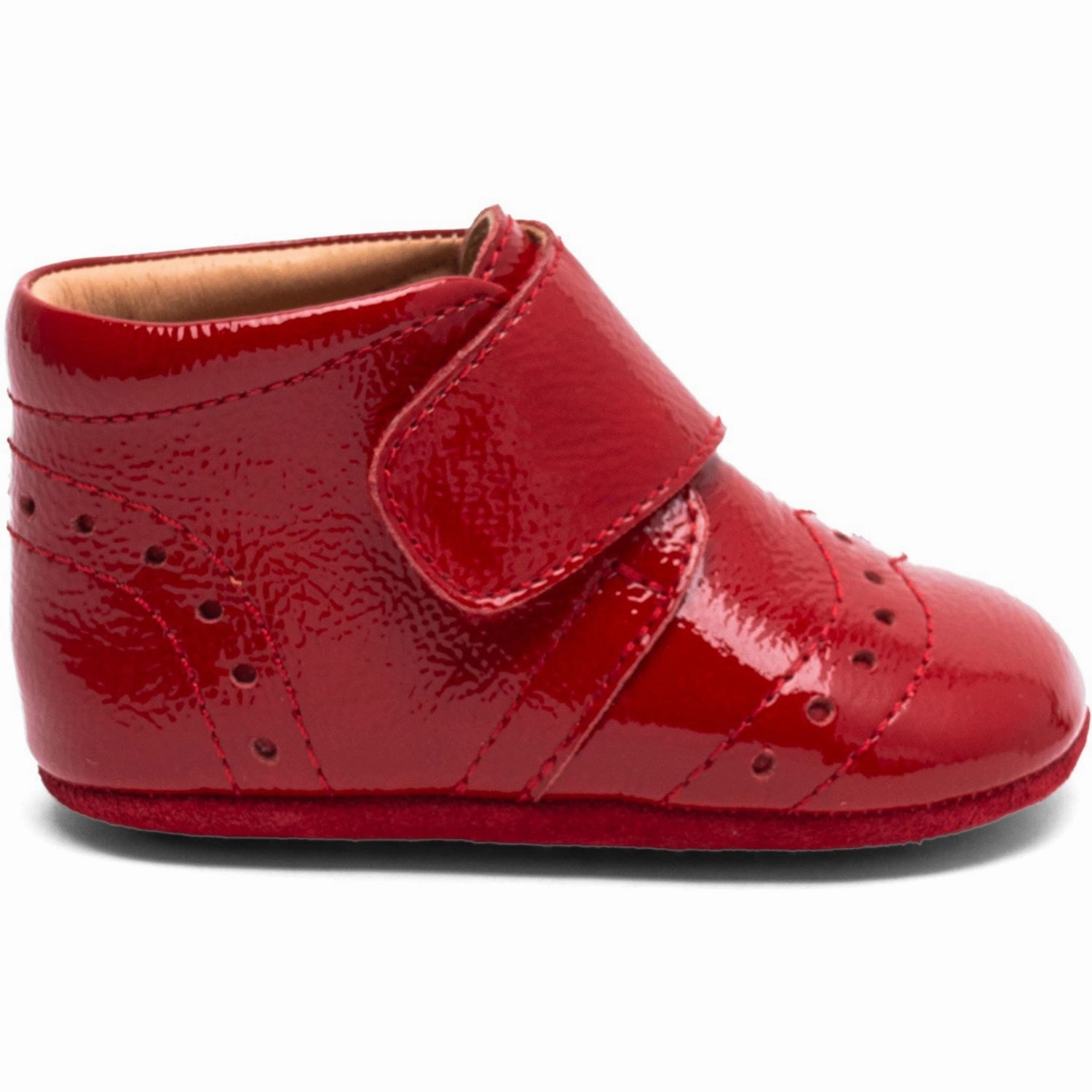 Bisgaard Red Patent Petit Home Shoe Supportive midsole