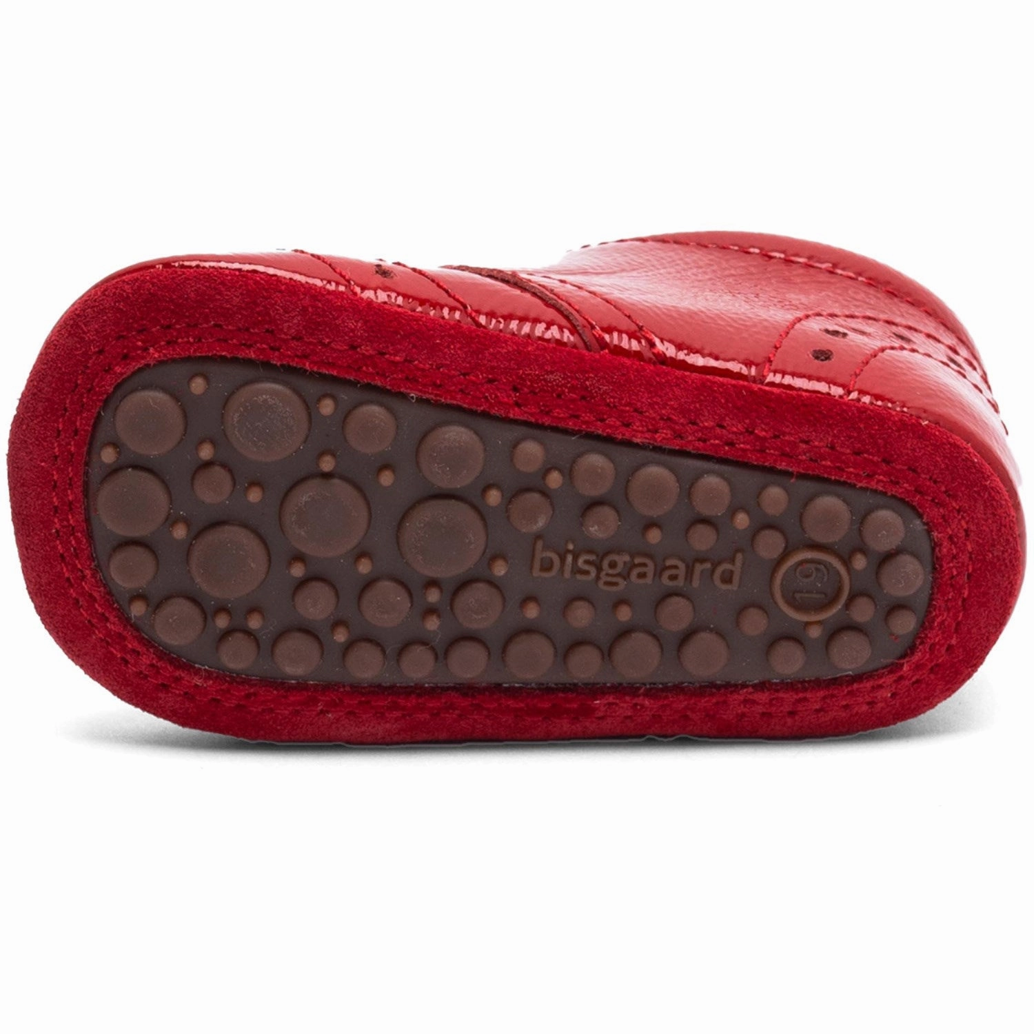 Enhanced Mobility Bisgaard Red Patent Petit Home Shoe