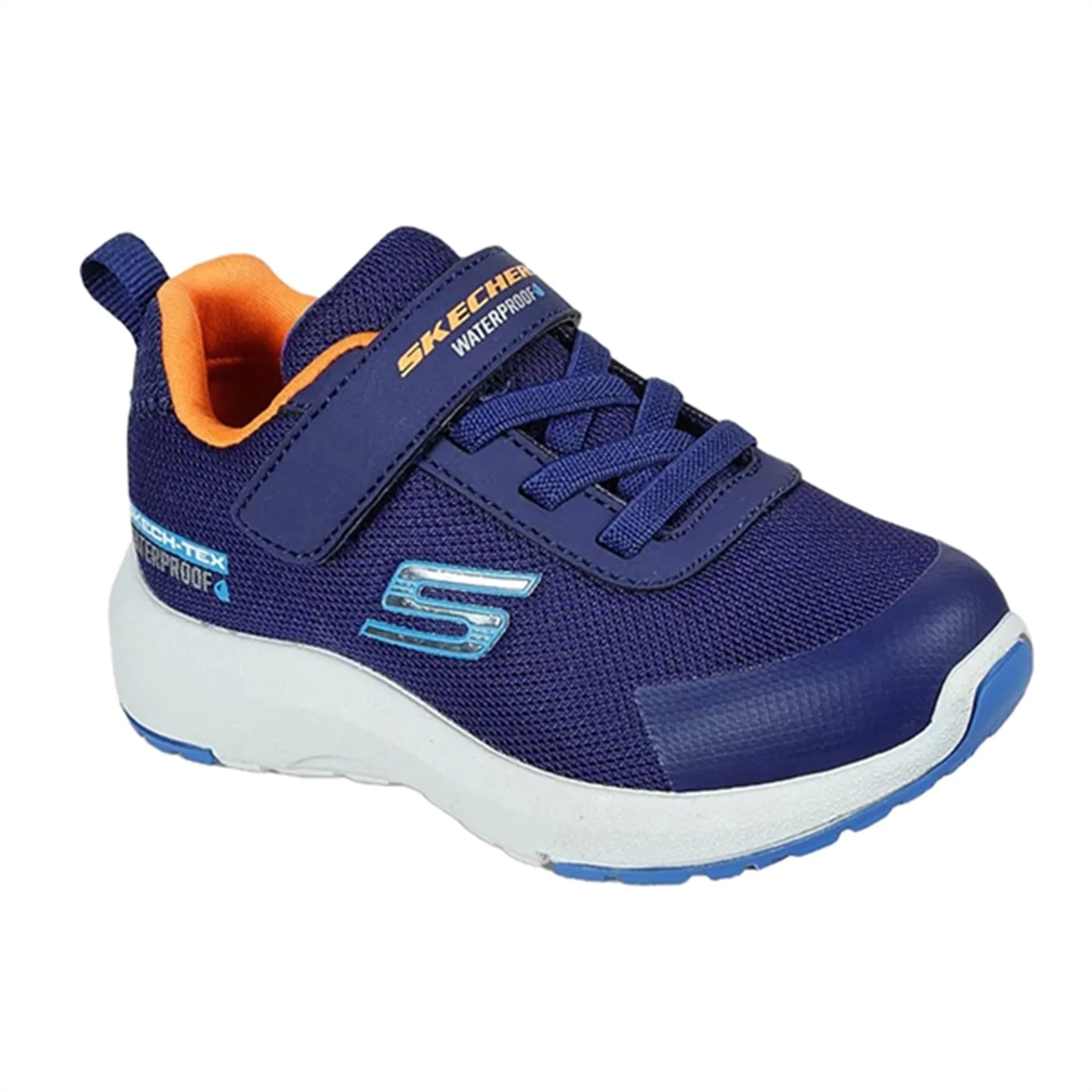 Ground Contact Sole LaceUpDesign Skechers Boys Dynamic Tread Hydrode Sneakers Waterproof Navy
