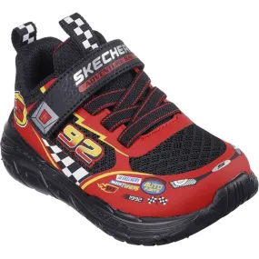 Lace Up Closure System Comfort Essentials Skechers Boys Skech Tracks Sneakers Black Red