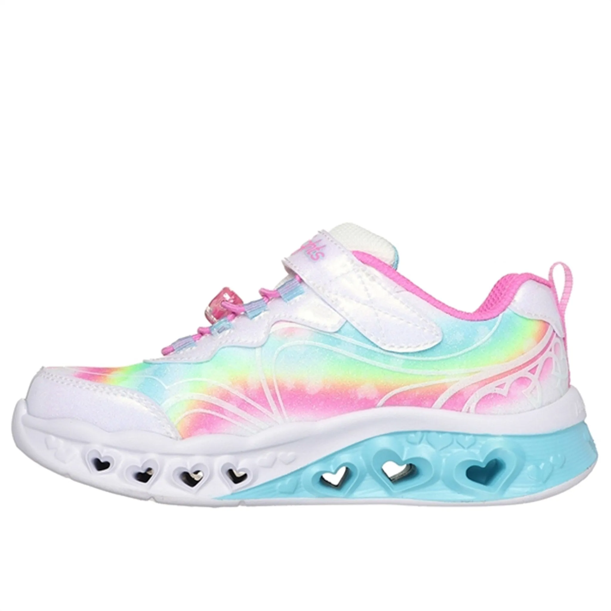 Skechers Flutter Heart Lights Sneakers White Multicolor Quick Form Dynamic Movement