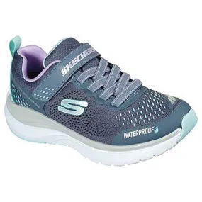 All-day arch support Skechers Girls Ultra Groove Hydro Mist Waterproof Grey Multicolor