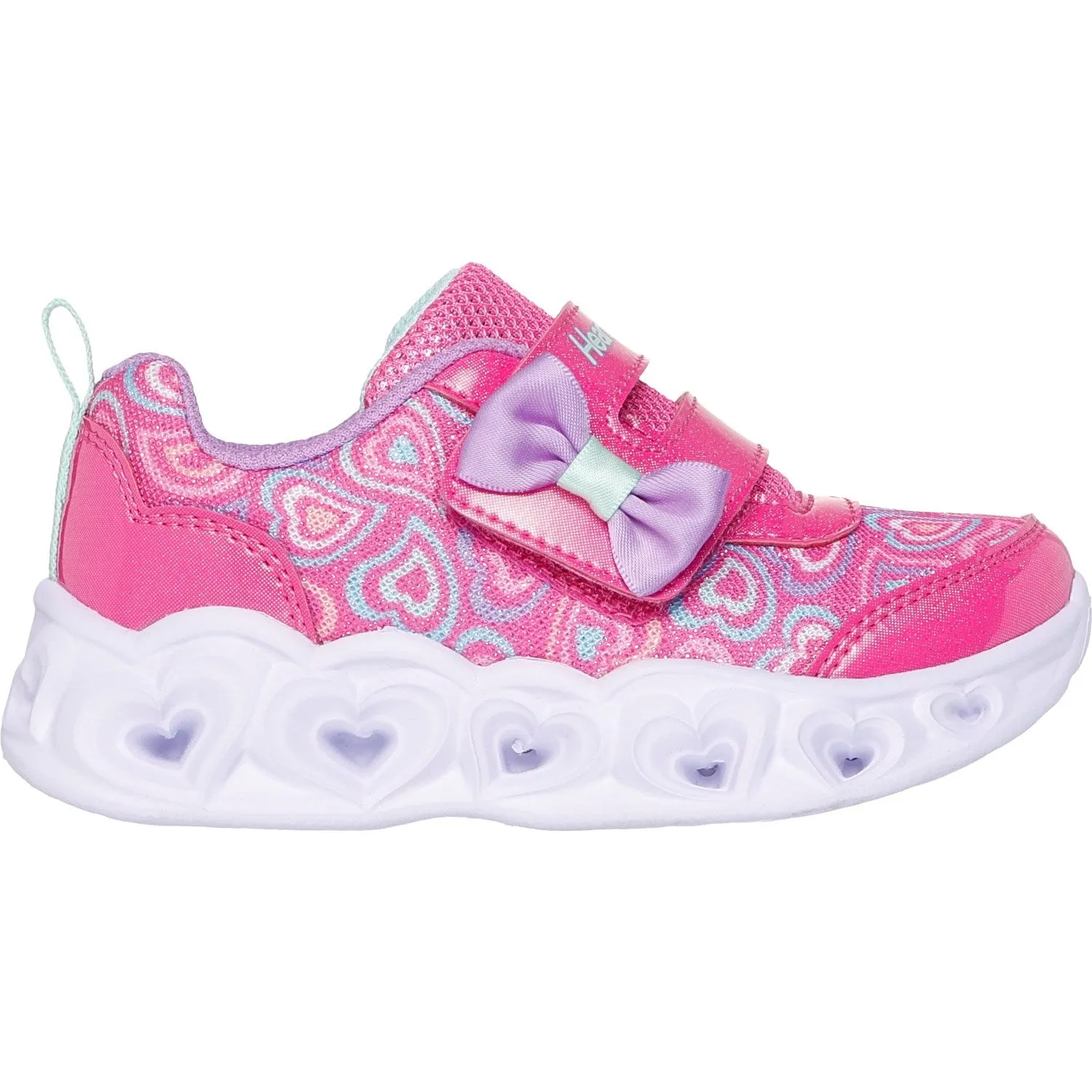 ReinforcedToe Endurance Fit Skechers Heart Lights - Boogie Love Sneakers