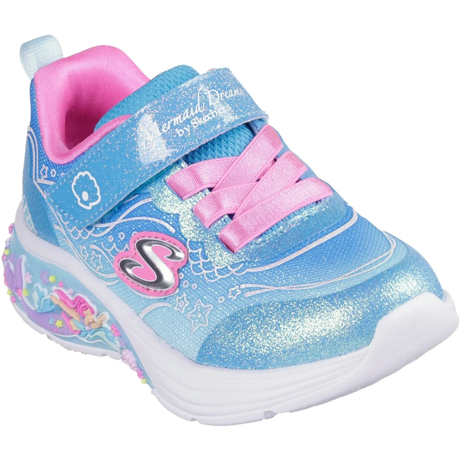 Skechers My Dreamers - Lil Mermaid Sneakers Vegan Leather Bounce Back