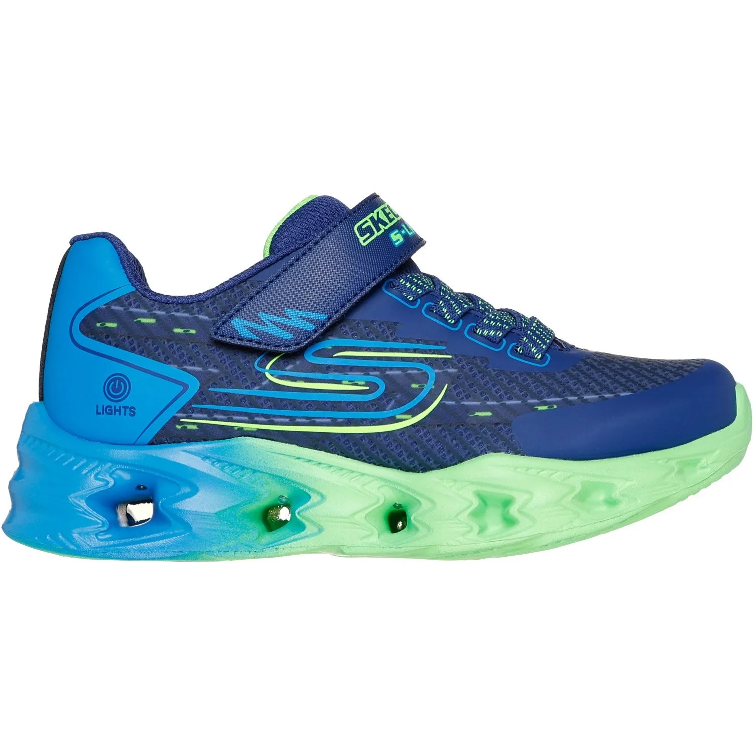 indoor shoes Cozy Fit Skechers Navy S-Lights: Vortex 2.0 - Quantroid