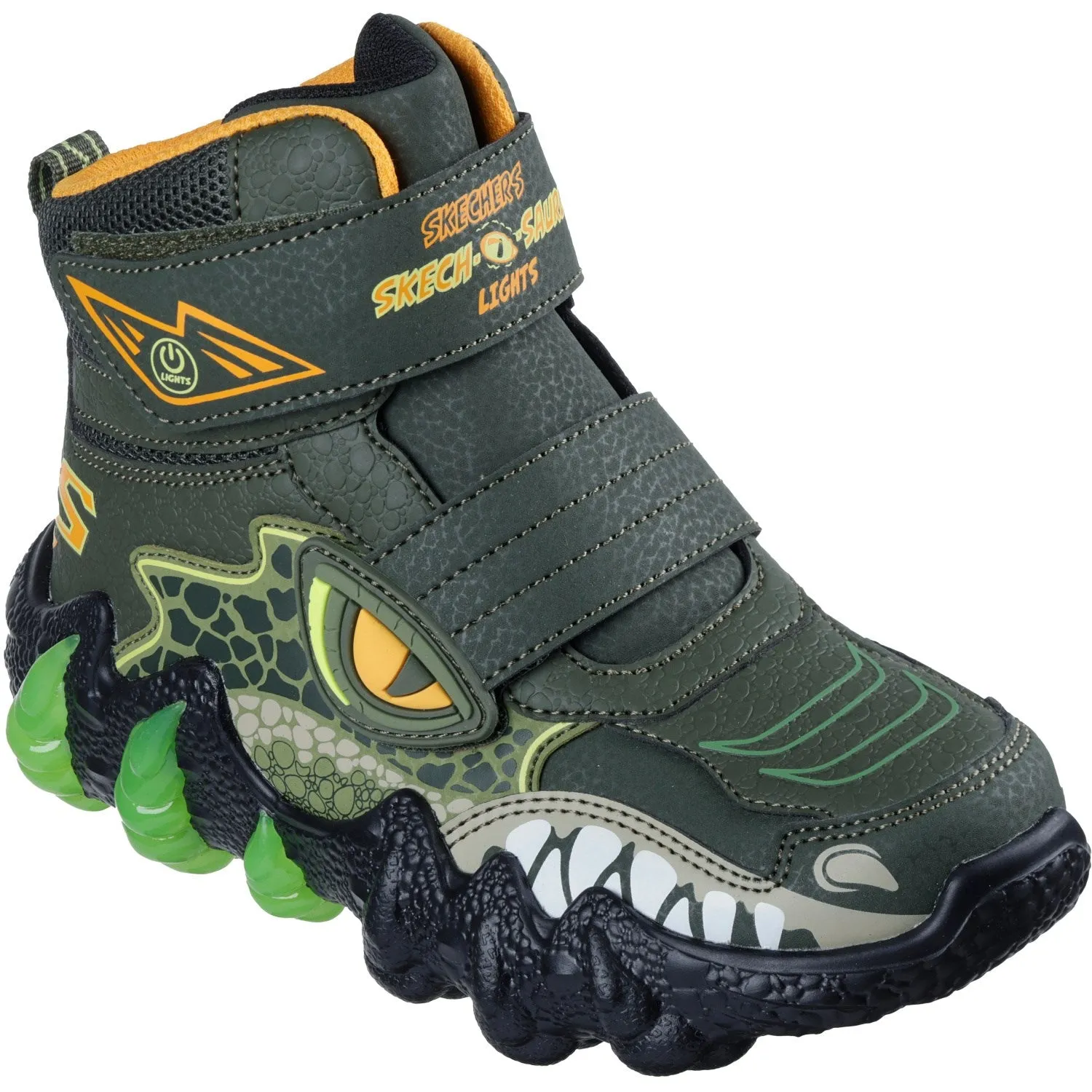 Cool Touch Skechers Olive Skech-O-Saurus Lights 2.0 A