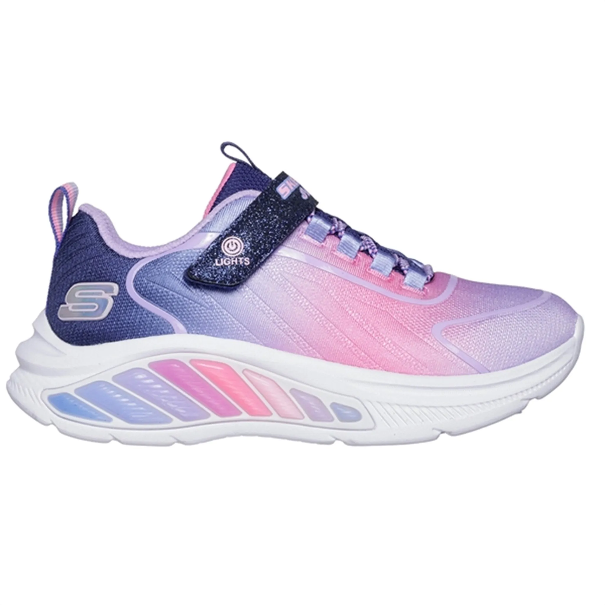 Skechers Rainbow Cruisers Ombre Sneakers Navy Multicolor Woven Upper Technology