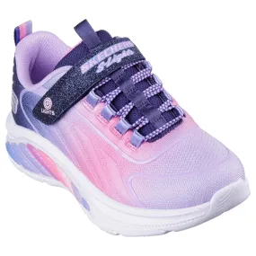 Skechers Rainbow Cruisers Ombre Sneakers Navy Multicolor Split Toe Flex Zone Water Resistant Breathable