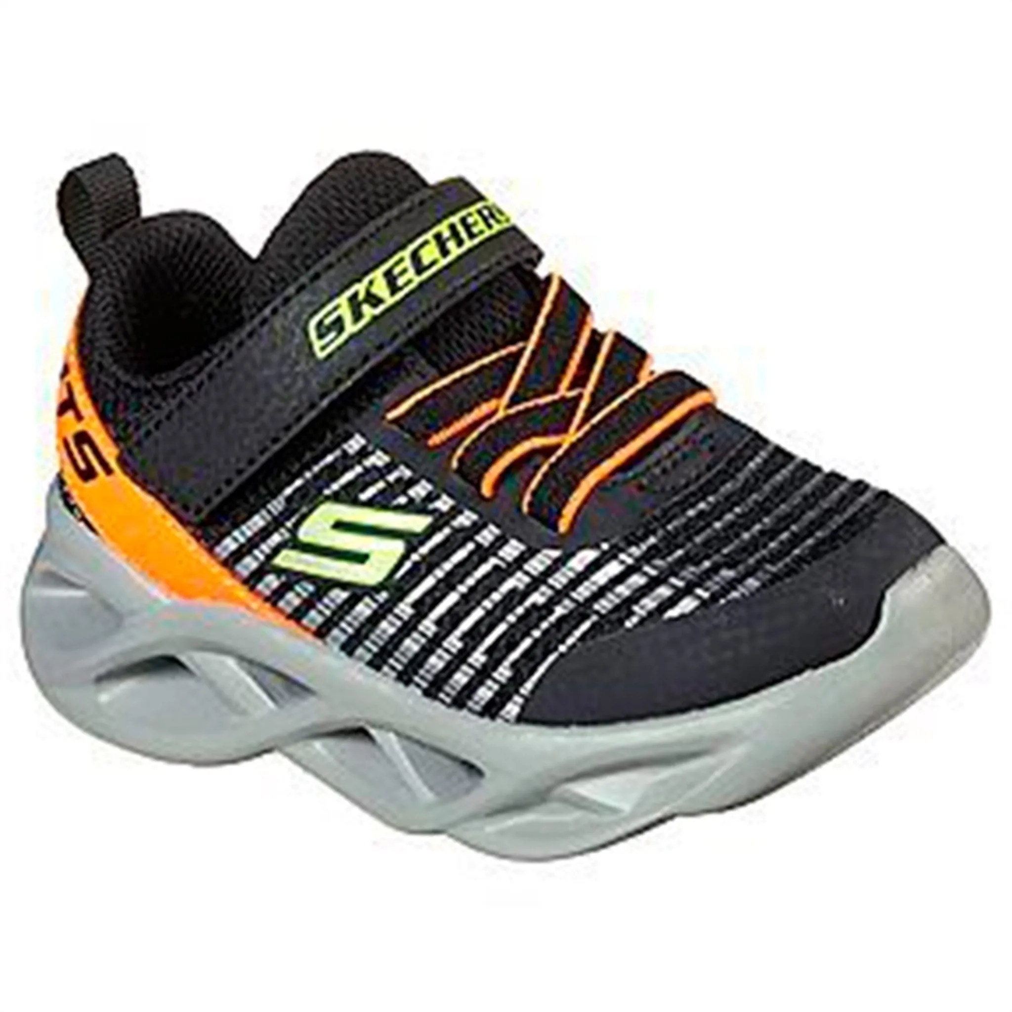 Ergo Sole Skechers S-Lights Twisty Brights Sneakers Black/Orange