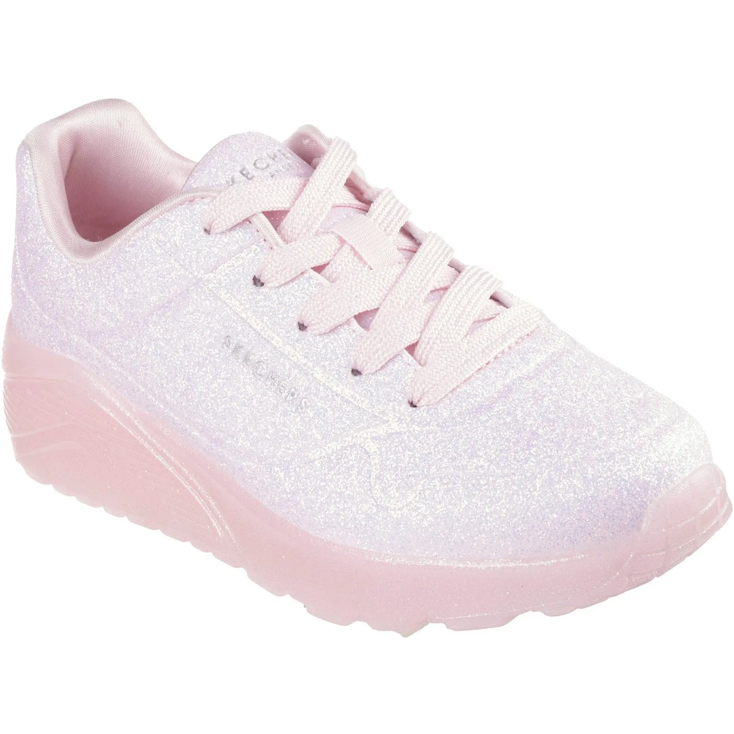 Tensile Weave Upper Skechers Uno Ice - Shine Pop Sneakers