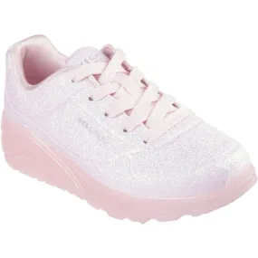 Tensile Weave Upper Skechers Uno Ice - Shine Pop Sneakers