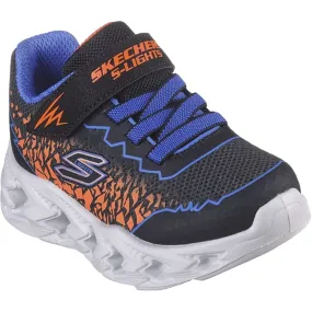 Non-marking sole Abrasion Proof Toe Guard Skechers Vortex 2.0 Sneakers Black Orange