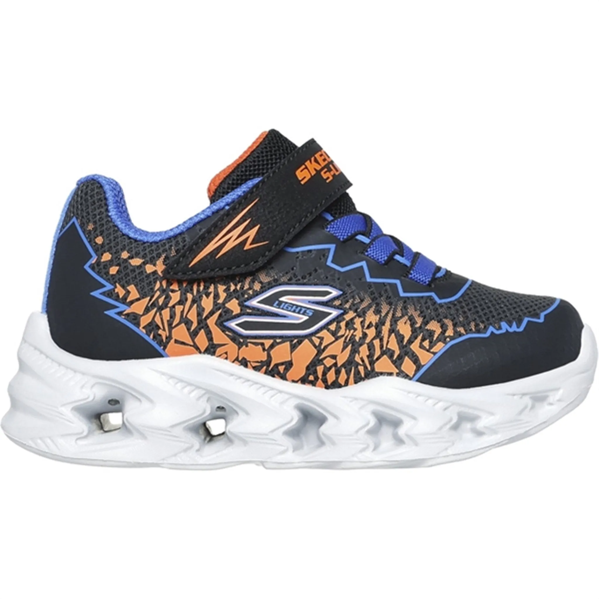 Skechers Vortex 2.0 Sneakers Black Orange Comfort Linings