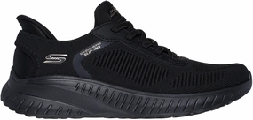 Skechers BOBS Sport Squad Chaos Womens Training Shoes - Black Luxe support