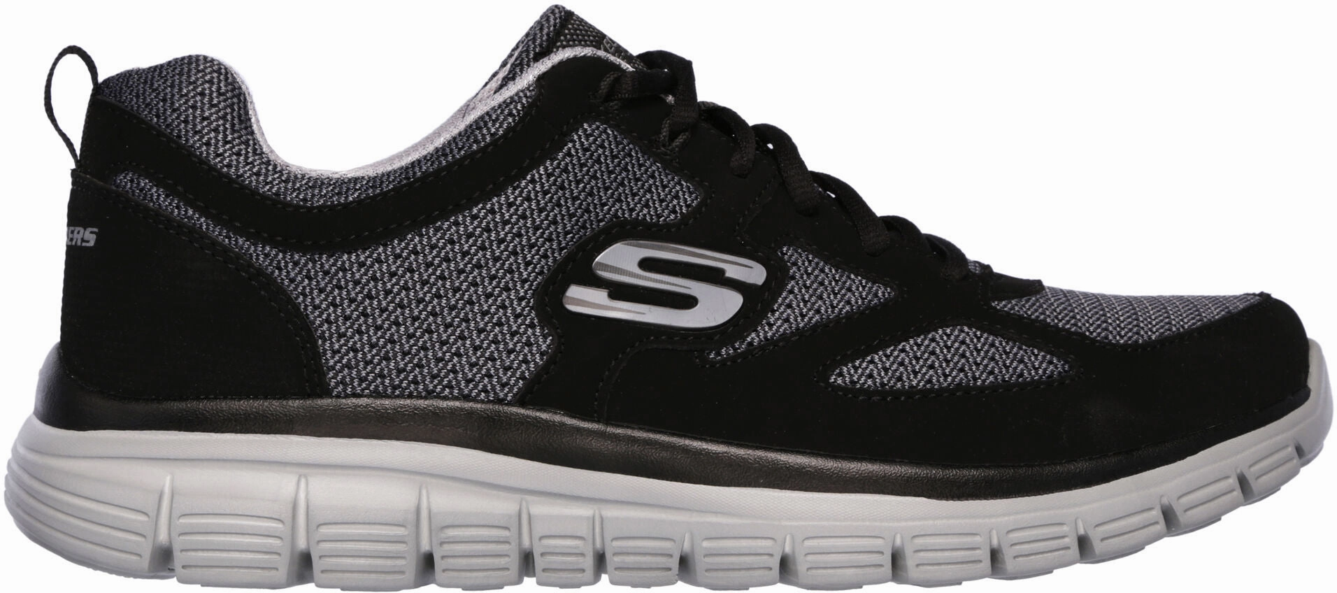 Skechers Burns Agoura Mens Training Shoes - Black ActiveLifestyle No-Slip Grip