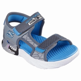 Skechers Creature Splash River Sandal Charcoal Blue MeshUpper Relaxed Steps