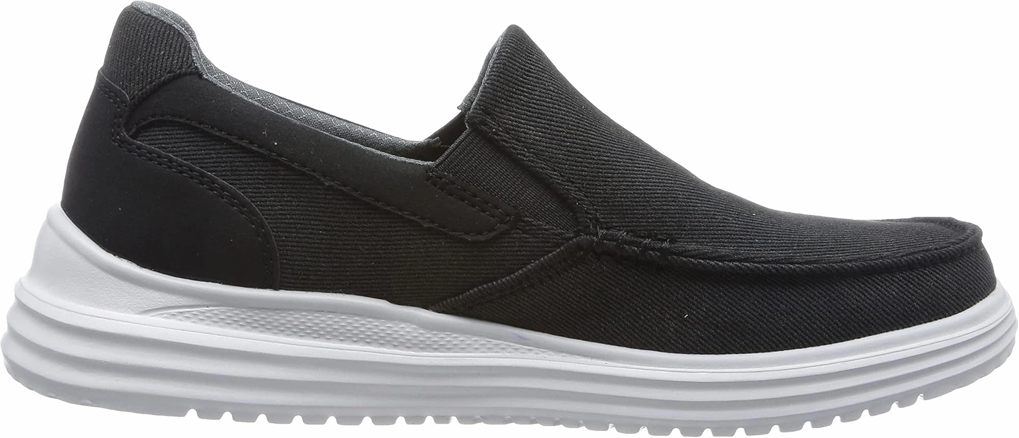 summer look Skechers Proven Suttner Canvas Slip On Mens Walking Shoes - Black