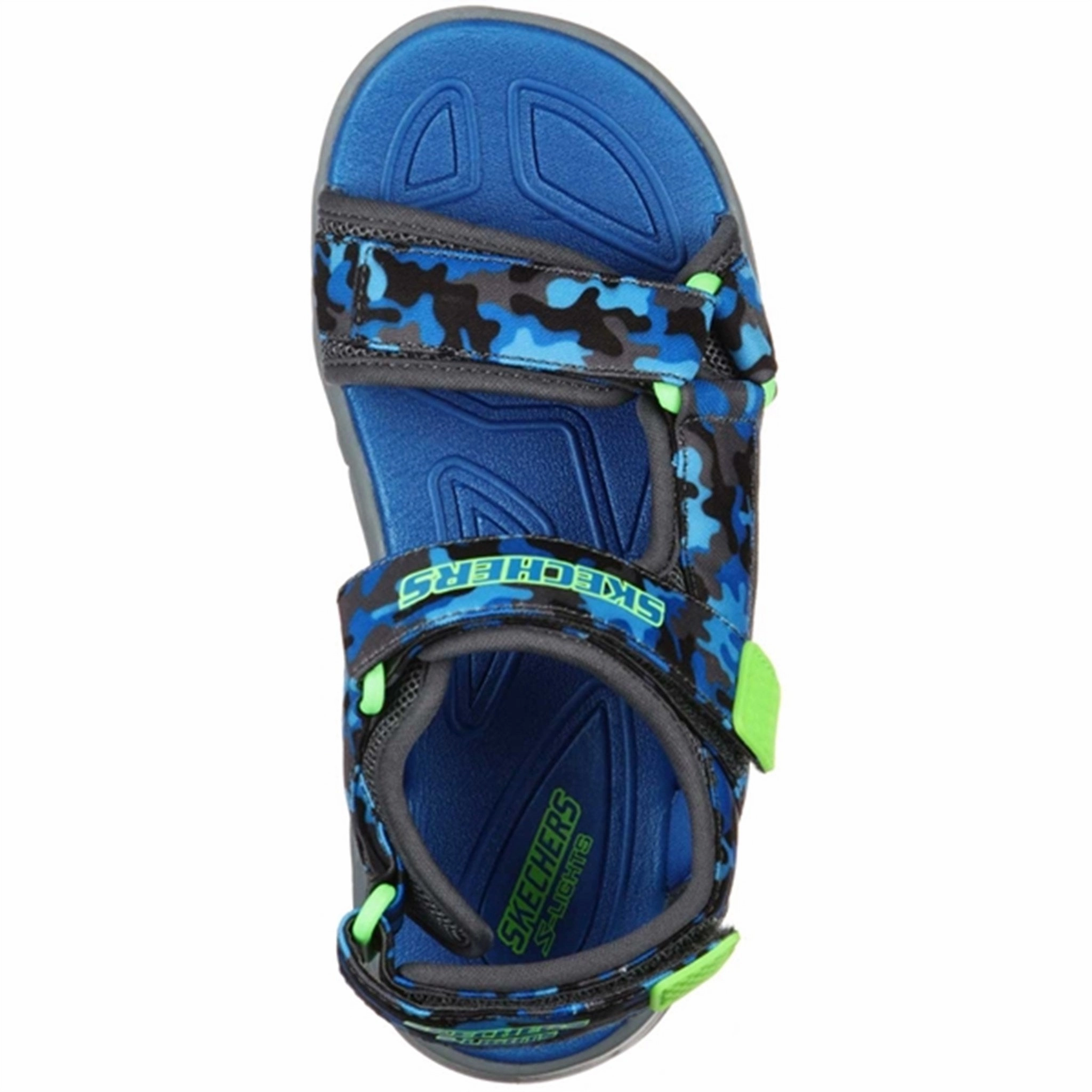 Outdoor Style Skechers S-Lights Hypno Splash Sandal Blue/Lime
