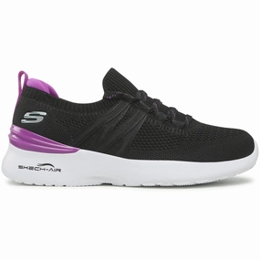 Soft Entry Skechers Skech-Air Dynamight Bright Cheer Womens Training Shoes - Black