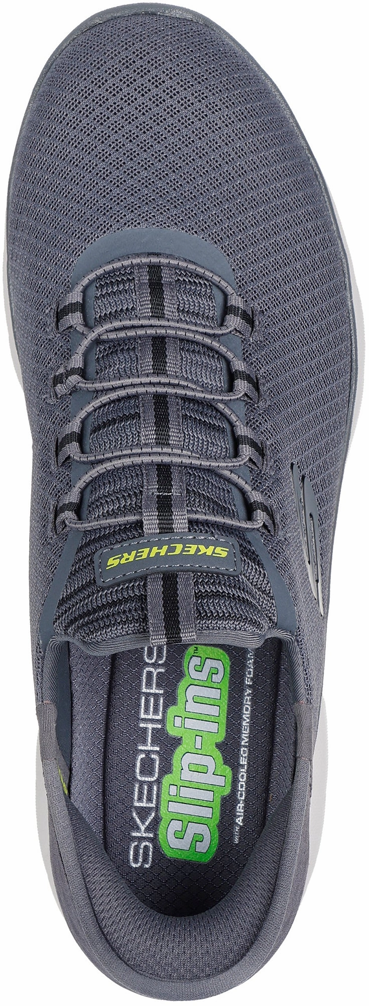 Extended Heel Support Shock Edge Skechers Summits High Range Mens Training Shoes - Grey