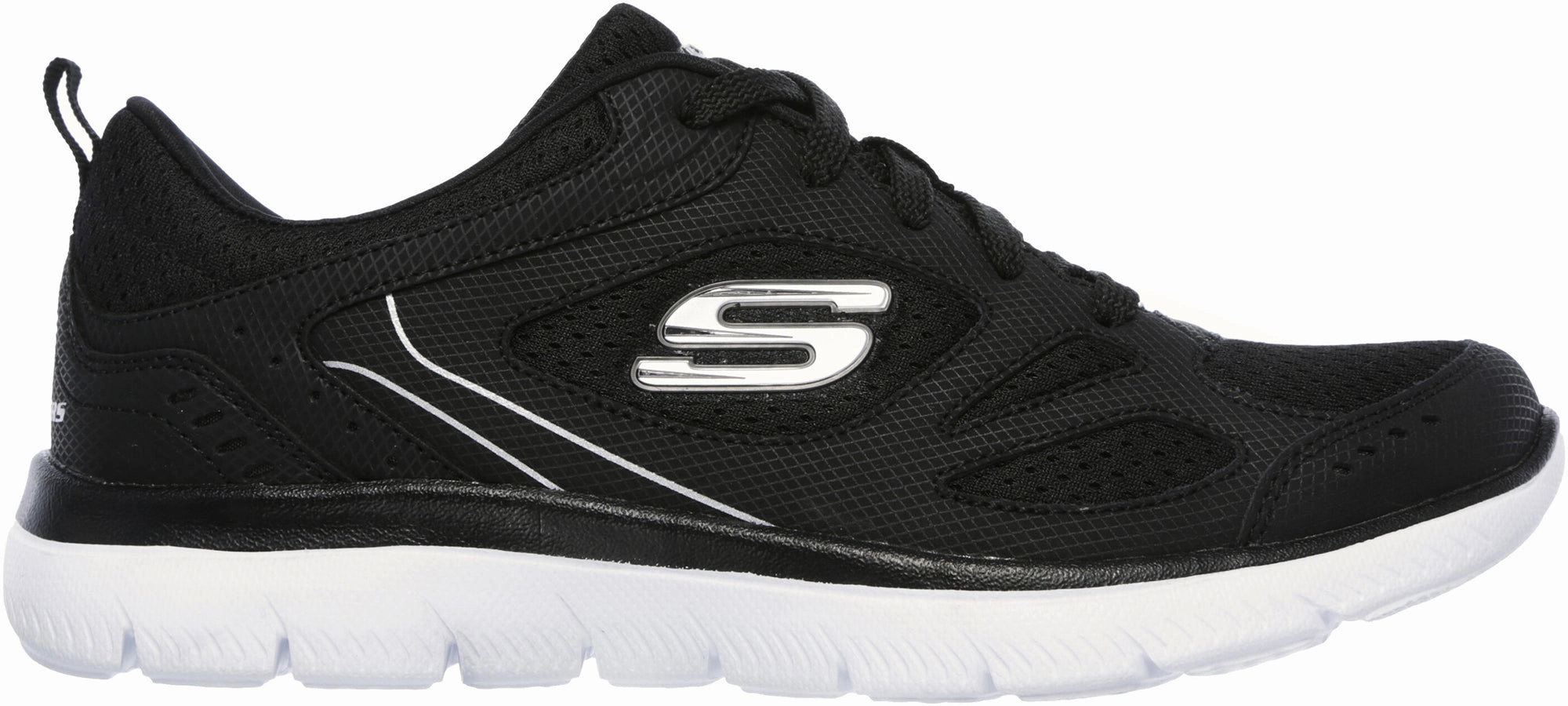 Skechers Summits Suited Womens Training Shoes - Black WaterResistant
