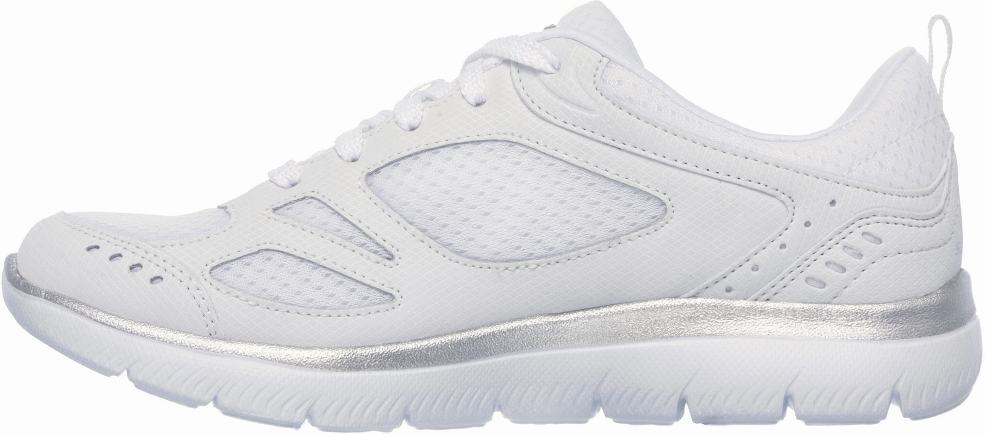 Skechers Summits Suited Womens Training Shoes - White Fashion Forward Light Comfort