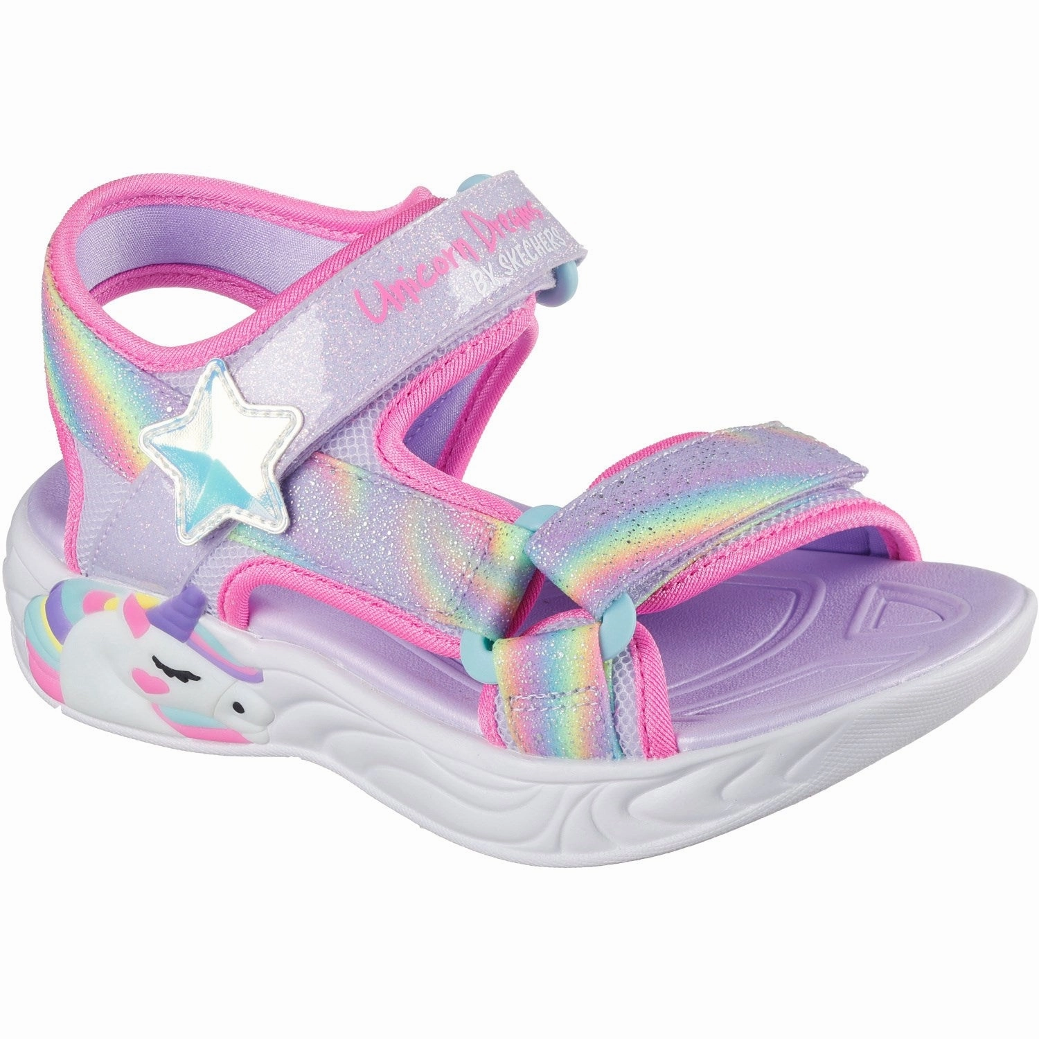 Skechers Unicorn Dreams Sandals Outdoor Ready Design Simple Slip Fit Sandal