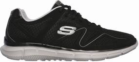 Skechers Verse Flash Point Mens Training Shoes - Black Sock Like Collar