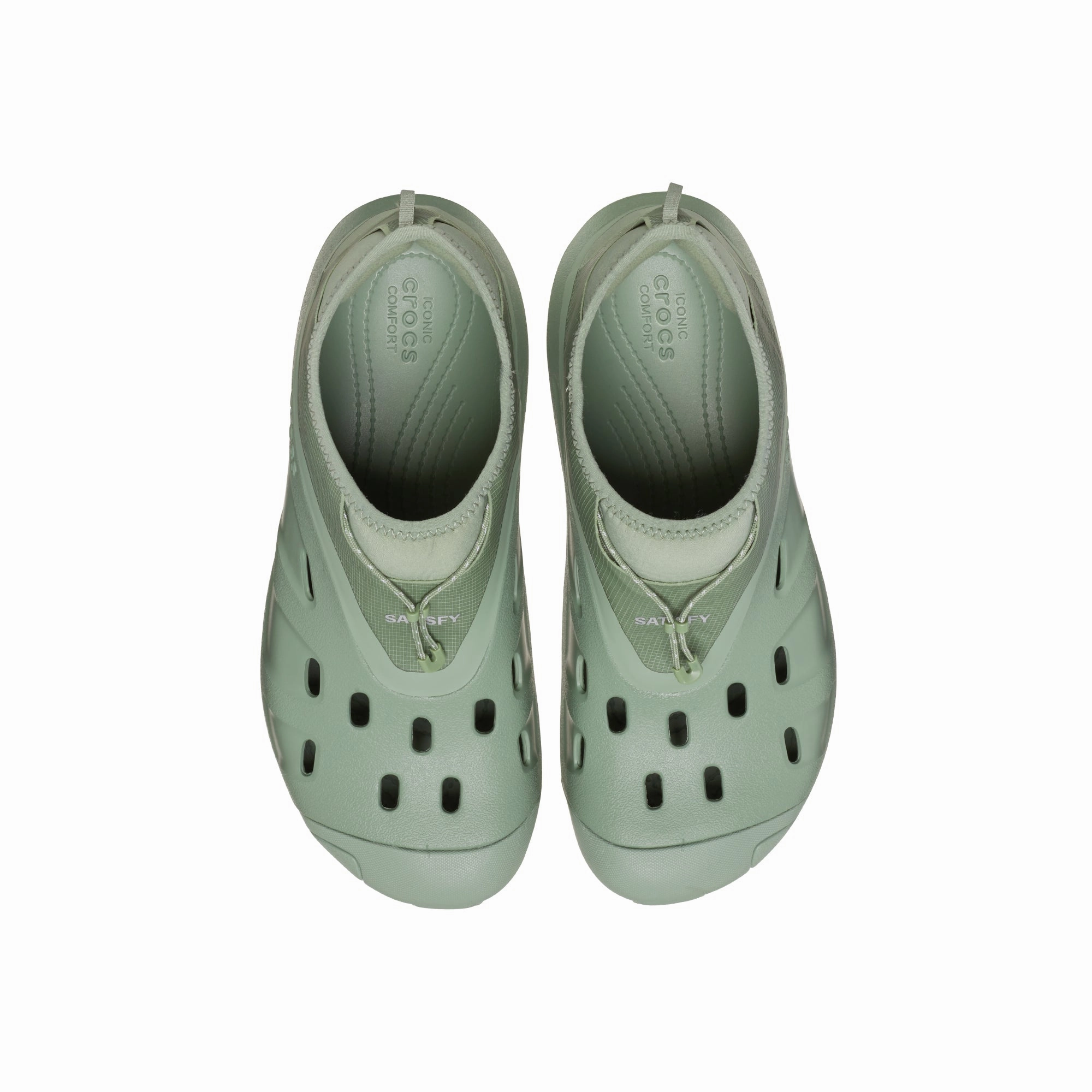 Crocs x Satisfy Quick Trail "Moss" Shoes Torsional Stability Bridge diving shoes