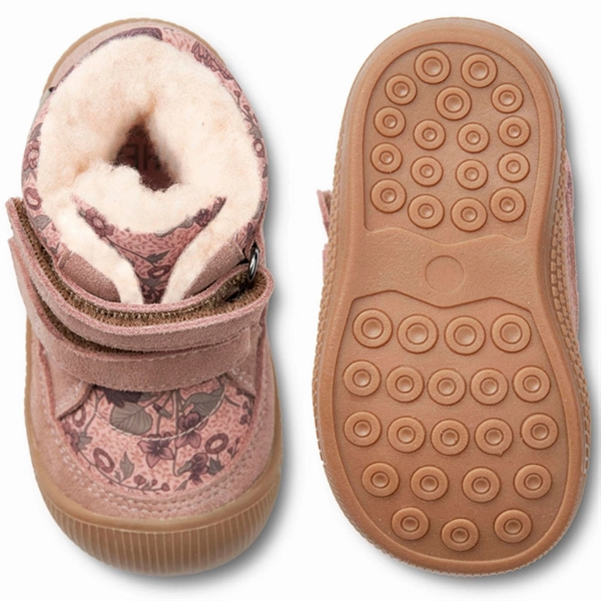 Wheat Winter Boots Daxi Wool Tex Print Dusty Rouge Compact Build Smooth Soles