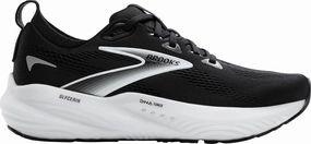 Brooks Glycerin 22 WIDE FIT Womens Running Shoes - Black tempo running shoe potential running in various climates