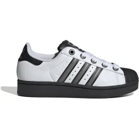 adidas Originals Ftwr White/Matte Silver/Core Black Superstar Ii J Sneakers Slip Resistant Tread Soft Design